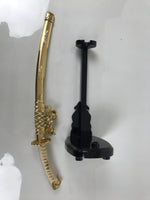 Japanese Sword Bow Arrow Hamayumi Display Stand Vtg Boys Day New Year ID653