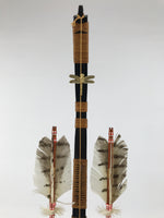 Japanese Sword Bow Arrow Hamayumi Display Stand Vtg Boys Day New Year ID653
