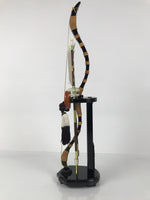 Japanese Sword Bow Arrow Hamayumi Display Stand Vtg Boys Day New Year ID655