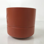 Japanese Tokoname Ware Ceramic Teacup Vtg Pottery Yunomi Brown Bamboo TC535
