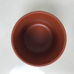 Japanese Tokoname Ware Ceramic Teacup Vtg Pottery Yunomi Brown Bamboo TC542