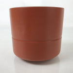 Japanese Tokoname Ware Ceramic Teacup Vtg Pottery Yunomi Brown Bamboo TC543