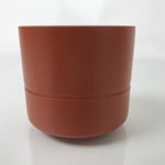 Japanese Tokoname Ware Ceramic Teacup Vtg Pottery Yunomi Brown Bamboo TC543