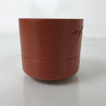 Japanese Tokoname Ware Ceramic Teacup Vtg Pottery Yunomi Brown Bamboo TC544