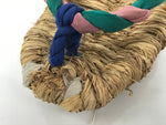Japanese Traditional Footwear Warazori Rice Straw Sandals Vtg Woven Waraji JK869