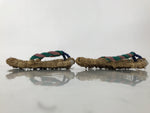 Japanese Traditional Footwear Warazori Rice Straw Sandals Vtg Woven Waraji JK869