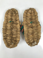 Japanese Traditional Footwear Warazori Rice Straw Sandals Vtg Woven Waraji JK870