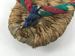 Japanese Traditional Footwear Warazori Rice Straw Sandals Vtg Woven Waraji JK870