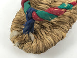 Japanese Traditional Footwear Warazori Rice Straw Sandals Vtg Woven Waraji JK870
