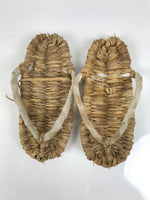 Japanese Traditional Footwear Warazori Rice Straw Sandals Vtg Woven Waraji JK921