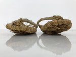 Japanese Traditional Footwear Warazori Rice Straw Sandals Vtg Woven Waraji JK921