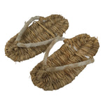 Japanese Traditional Footwear Warazori Rice Straw Sandals Vtg Woven Waraji JK921