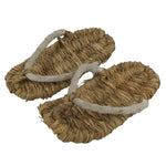 Japanese Traditional Footwear Warazori Rice Straw Sandals Vtg Woven Waraji JK922