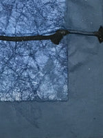 Japanese Traditional Handmade Washi Paper Display Art Vtg Rope Knot Blue FL291