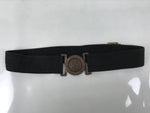 Japanese WWII Firefighter Casual Uniform Belt Vtg Fire Brigade Metal Crest MK18