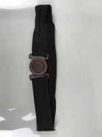 Japanese WWII Firefighter Casual Uniform Belt Vtg Fire Brigade Metal Crest MK20