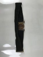 Japanese WWII Firefighter Casual Uniform Belt Vtg Fire Brigade Metal Crest MK20