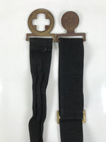 Japanese WWII Firefighter Casual Uniform Belt Vtg Fire Brigade Metal Crest MK20