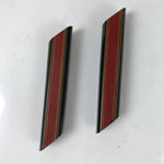 Japanese Wakasa Nuri Lacquered Wooden Chopstick Rest 5 Pcs Vtg Black Red LWB110