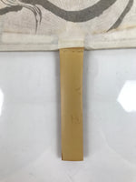 Japanese Washi Paper Fan Sesson Uchiwa Vtg Bamboo Frame Daruma Daishi U132