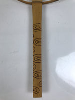 Japanese Washi Paper Fan Uchiwa Bamboo Frame Vtg Morning Glory Furin Summer U190