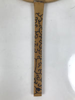 Japanese Washi Paper Fan Uchiwa Bamboo Frame Vtg Red Blue Flowers Karakusa U187