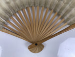 Japanese Washi Paper Folding Fan Sensu Vtg Happiness Long Life Calligraphy 4D999