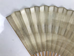 Japanese Washi Paper Folding Fan Sensu Vtg Happiness Long Life Calligraphy 4D999