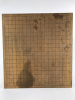 Japanese Wood Go Board Vtg Table Game Goban Leg Heso Igo 19X19 Grid GB81