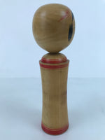 Japanese Wood Kokeshi Doll Figure Vtg Traditional Handmade Toy Red Floral KF688