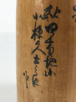 Japanese Wood Kokeshi Doll Figure Vtg Traditional Handmade Toy Red Flowers KF685