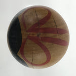 Japanese Wood Kokeshi Doll Figure Vtg Traditional Handmade Toy Red Flowers KF685