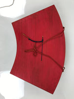 Japanese Wood Noh Mask Hannya Angry Woman Vtg Nohmen Brown Display OM108