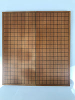 Japanese Wood Portable Go Board Game Set Vtg Folding Goban Igo 19X19 Grid GB103