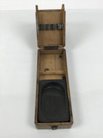 Japanese Wooden Calligraphy Tool Box Vtg Suzuribako Shodo Shuji Stand JK939