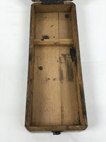 Japanese Wooden Calligraphy Tool Box Vtg Suzuribako Shodo Shuji Stand JK939