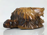 Japanese Wooden Carved Ainu Bear Wall Hanging Decor Vtg Hokkaido Brown AB126