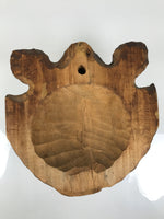 Japanese Wooden Carved Ainu Bear Wall Hanging Decor Vtg Hokkaido Brown AB126