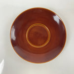 Japanese Wooden Drink Saucer Vtg 5pc Chataku Set Hida Shunkei Coaster Brown L235