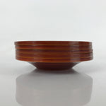 Japanese Wooden Drink Saucer Vtg 5pc Chataku Set Hida Shunkei Coaster Brown L236