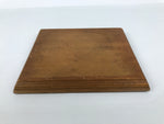 Japanese Wooden Flower Vase Stand Vtg Kadai Board Ikebana Bonsai Brown WT592