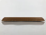 Japanese Wooden Flower Vase Stand Vtg Kadai Board Ikebana Bonsai Brown WT592