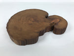 Japanese Wooden Flower Vase Stand Vtg Unique Kadai Board Ikebana Bonsai WT598