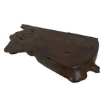 Japanese Wooden Flower Vase Stand Vtg Unique Kadai Board Ikebana Bonsai WT600