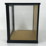 Japanese Wooden Frame Glass Display Case Vtg Hina Doll Figurine Statue ID659