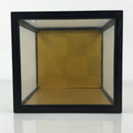 Japanese Wooden Frame Glass Display Case Vtg Hina Doll Figurine Statue ID659