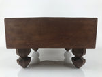 Japanese Wooden Go Board Vtg Igo Game Table Goban Leg Heso 19X19 Grid GB107
