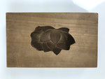 Japanese Wooden Kashigata Cake Mold Vtg Sweet Wagashi Lotus Flower Hasu Kg789