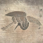 Japanese Wooden Kashigata Cake Mold Vtg Sweets Wagashi Crane Tsuru Bird Kg785