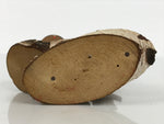 Japanese Wooden Kokeshi Doll Vtg Child Figurine Snow Hat Nikko White Birch KF824